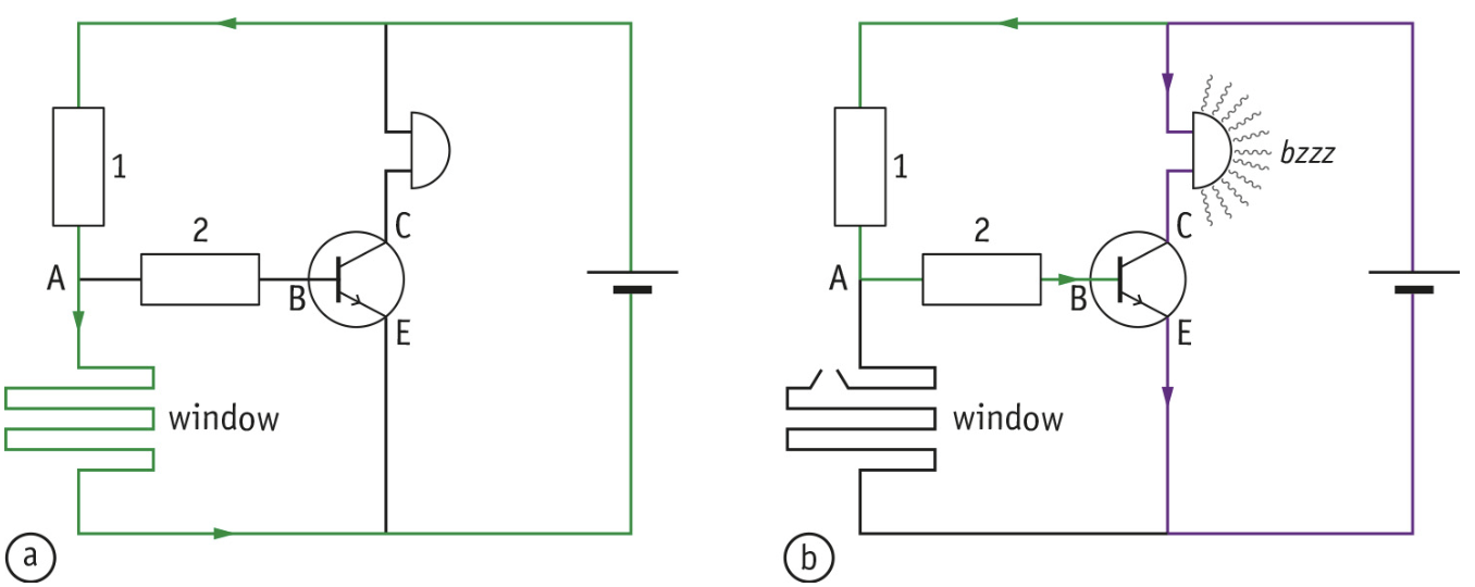 Alarm System with Transistor