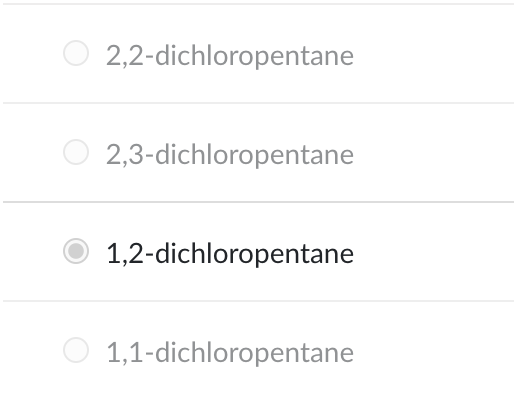 <p>&nbsp;</p><p>1,2-dichloropentane</p>