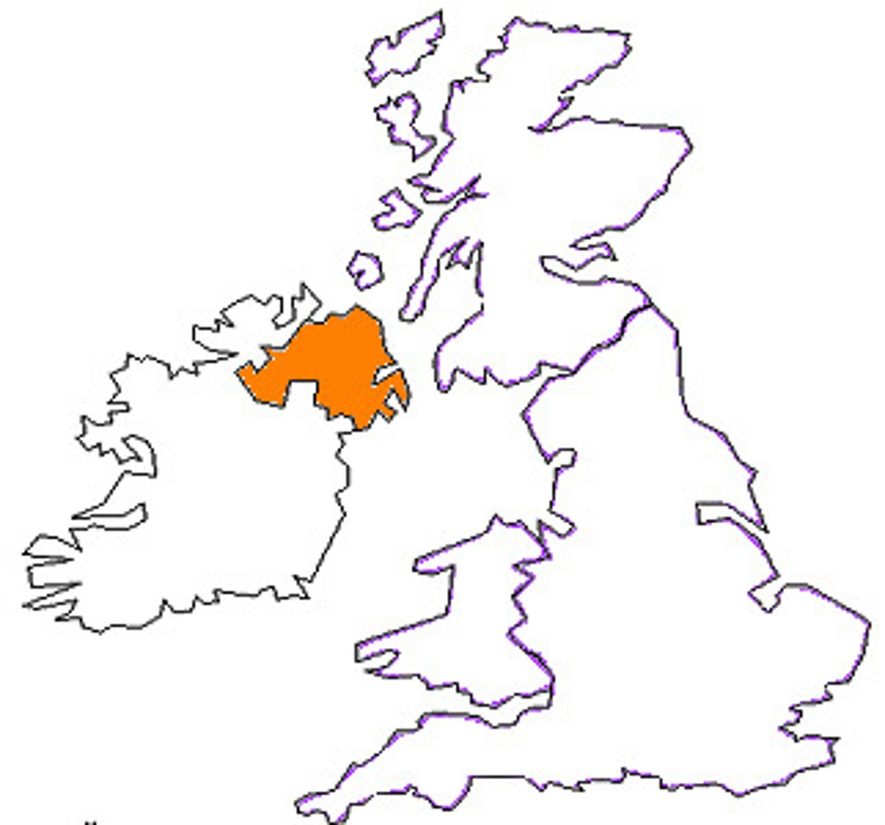 <p>D It is physically separate from the rest of the United Kingdom, a multinational state.</p>