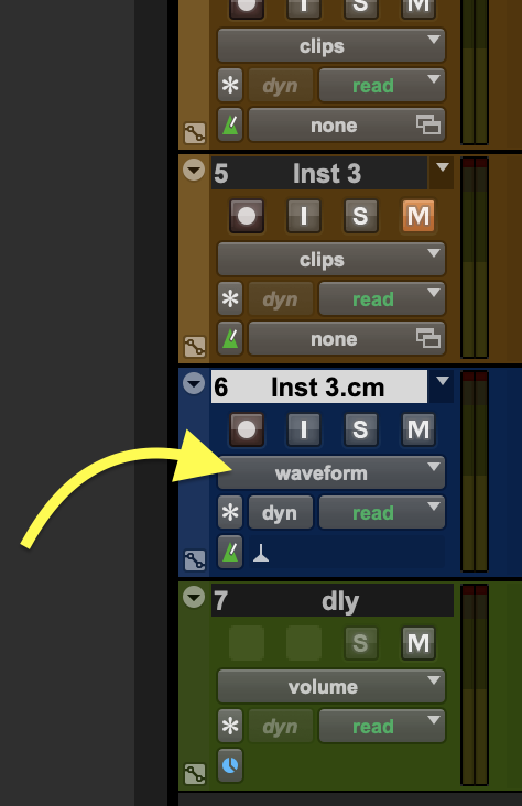 <p>In the Track View selector, click on the Automation lane to view and edit it.</p>