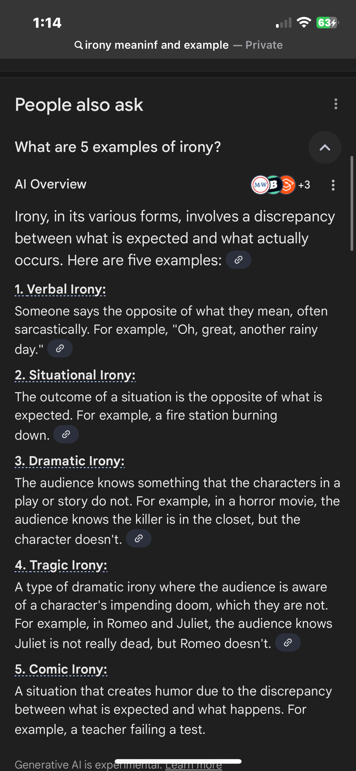 <p>irony</p>