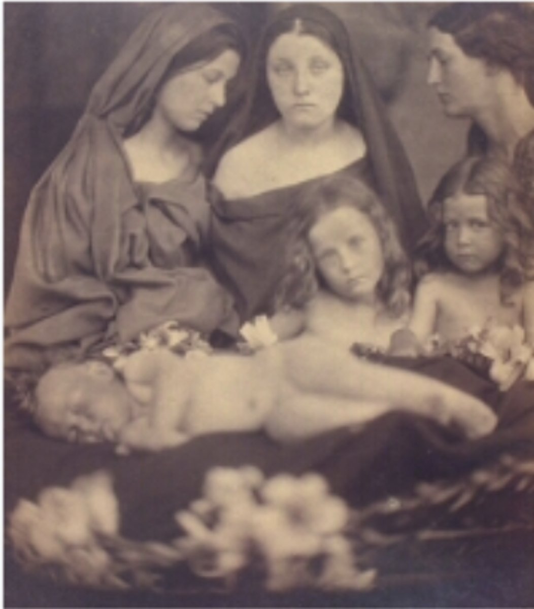 <p>Albumen print</p><p>1865</p><p>Known for- romantic compositions</p>