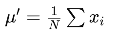 <p>the true mean of the parent distribution</p>