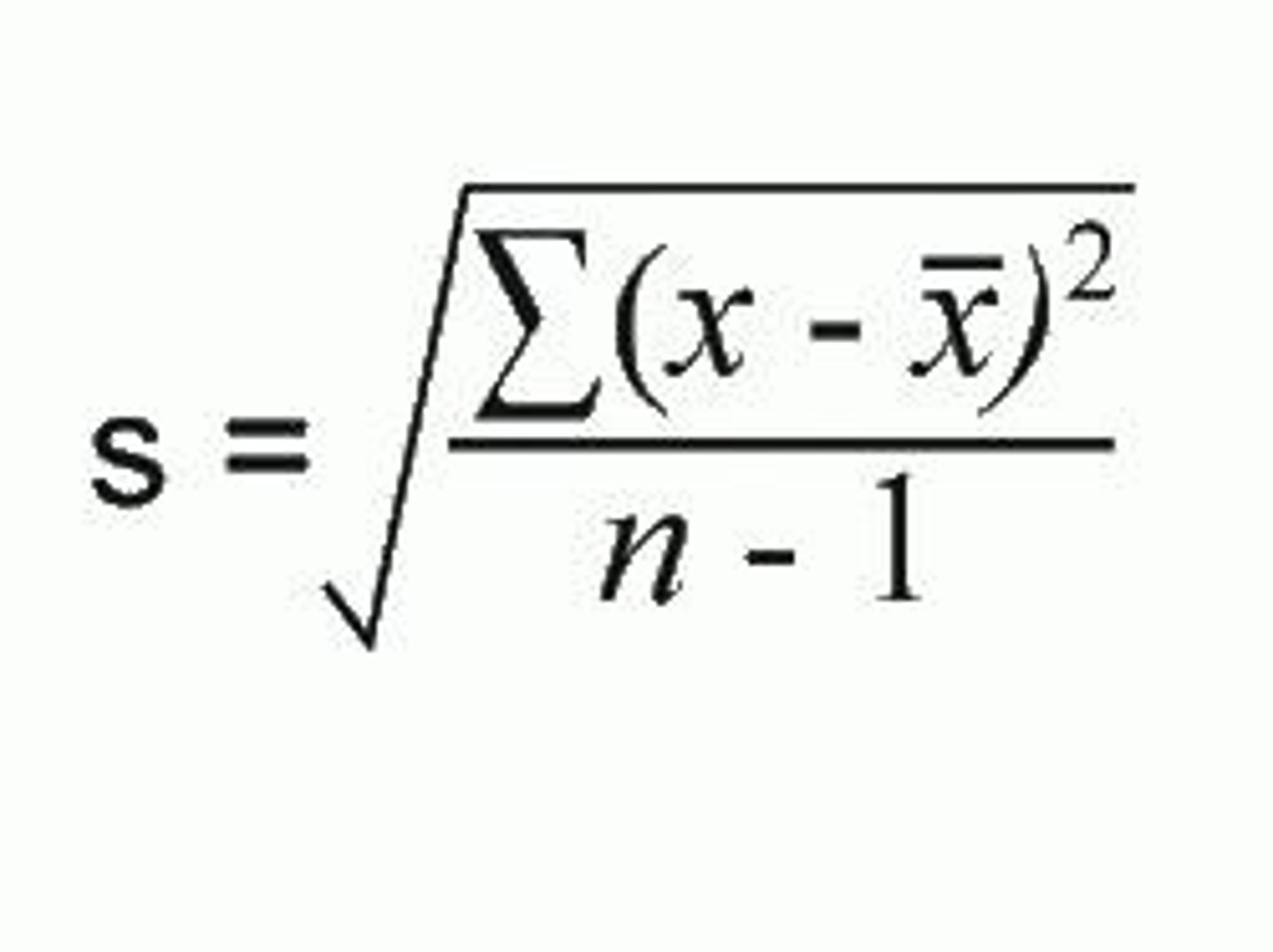 <p>Standard deviation is a measure of how each value in a data set varies or deviates from the mean.</p>
