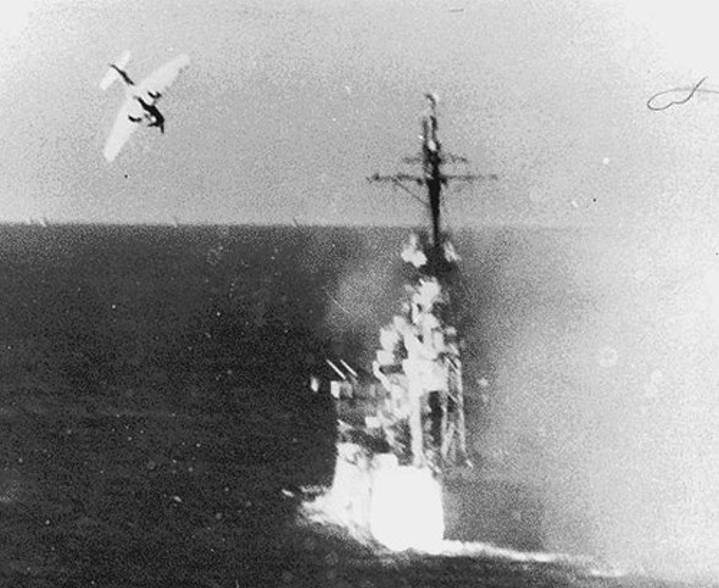 <p>Japanese pilots would deliberately crash their planes into American ships, killing themselves, but also inflicting severe damage to the ships. (p. 537)</p>