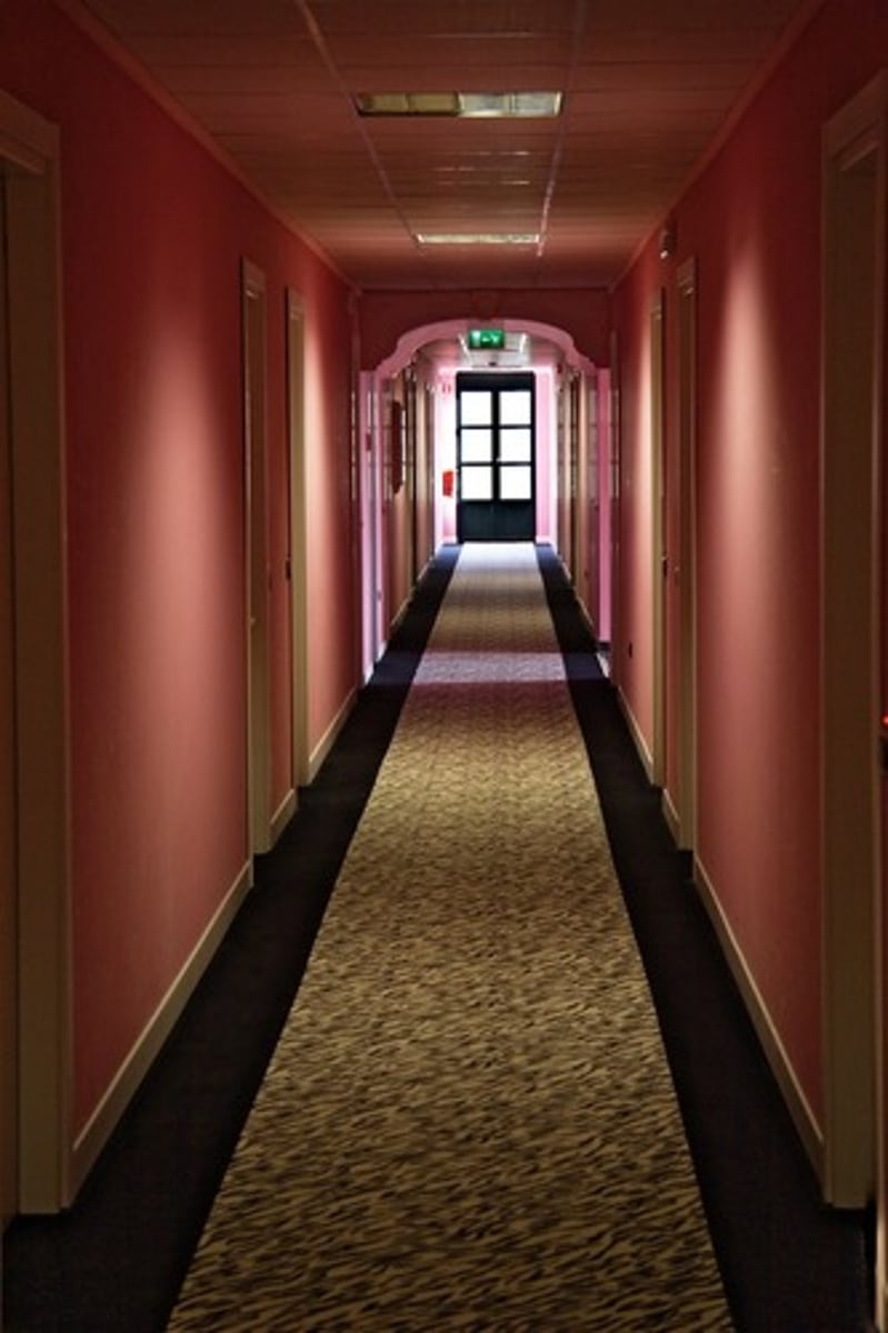 <p>hallway (corridor)</p>
