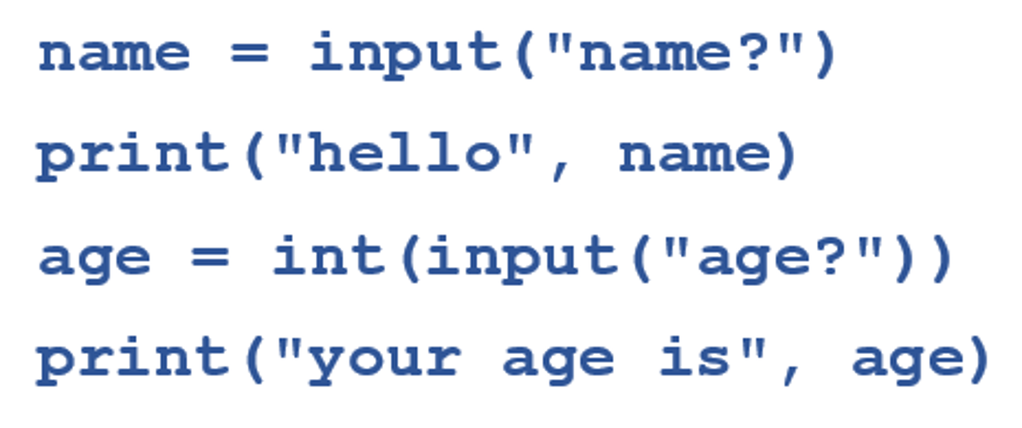 <p>A code construct where instructions follow, one after the other</p>