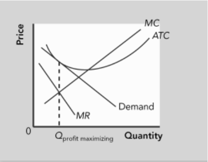 <p>The exhibit depicts a monopolistically competitive firm _______.</p>