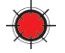 <p>Flashing red light</p>