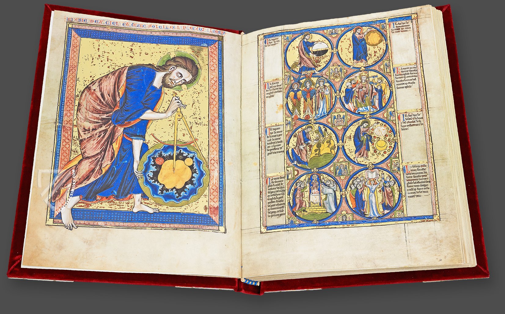 <p>Bible Moralisée</p><ul><li><p>Dedication Page with Blanche of Castile and King Louis IX of France</p></li><li><p>Scenes from the Apocalypse</p></li></ul><p></p>