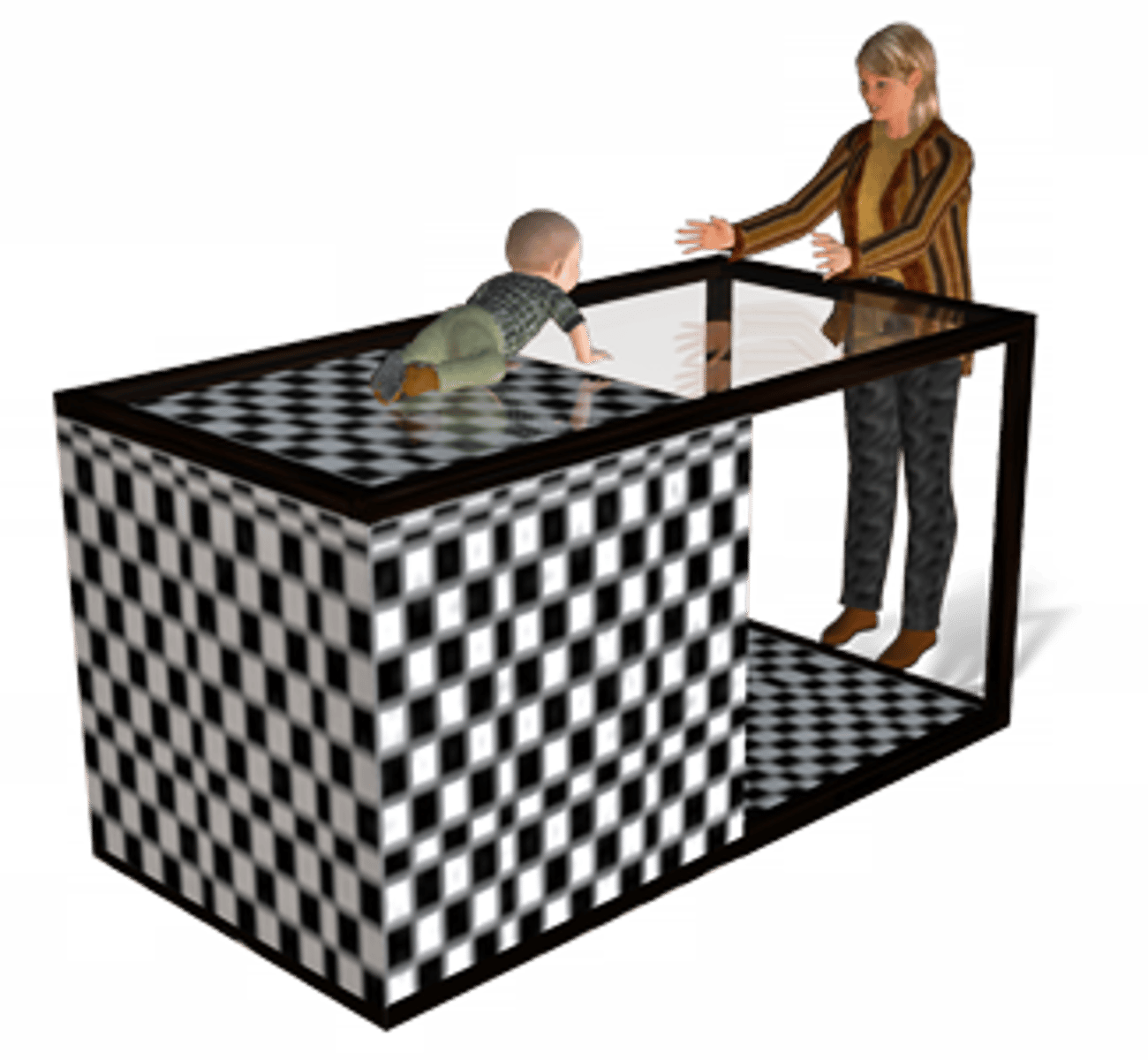 <p>Laboratory device for testing depth perception in infants and young animals</p>