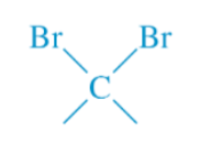 <p>if the alkyl halide has 2 halogens, and they’re on the same carbon, it is called __.</p>