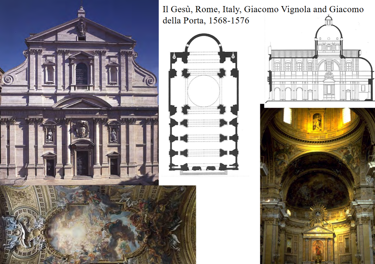 <p><span style="font-family: Aptos, sans-serif">Who built the Church of Il Gesù in Rome (patron and organization)? How can we tell, just by looking at the façade?</span></p>