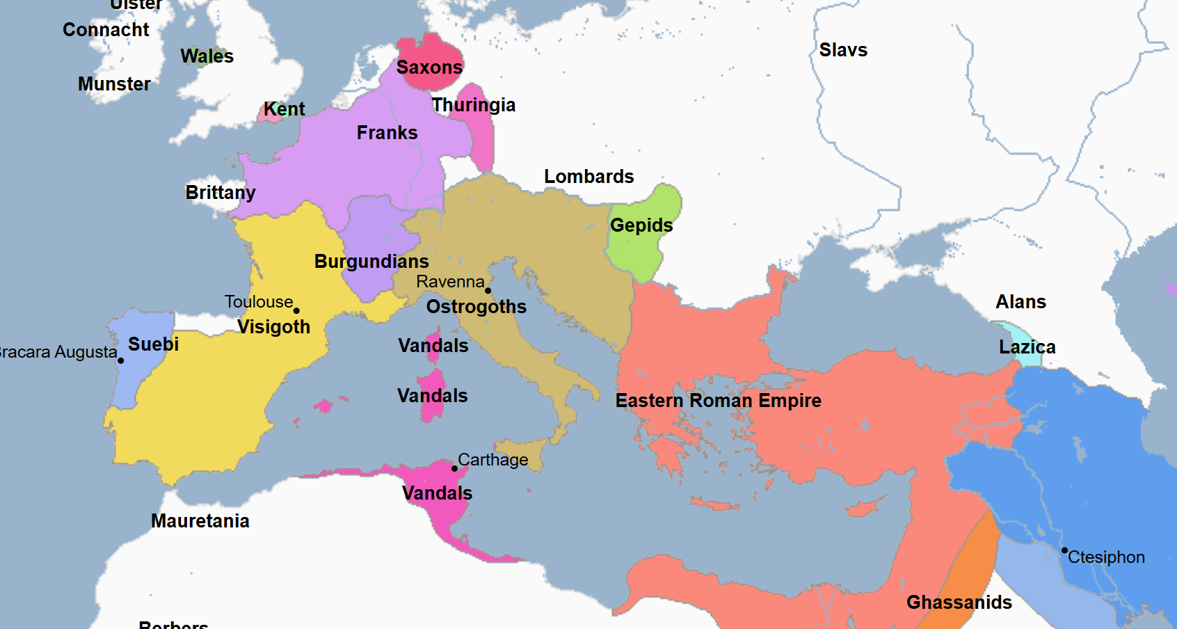 <p>493 - 553 - Ostrogothic Kingdom (All Facts) </p>