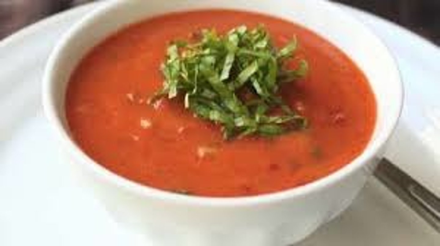 <p>cold tomato soup</p>