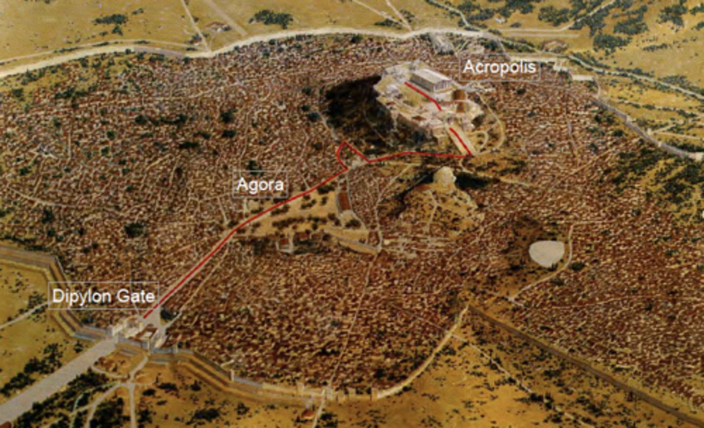 <p>Dipylon Gate - Agora - Acropolis</p>