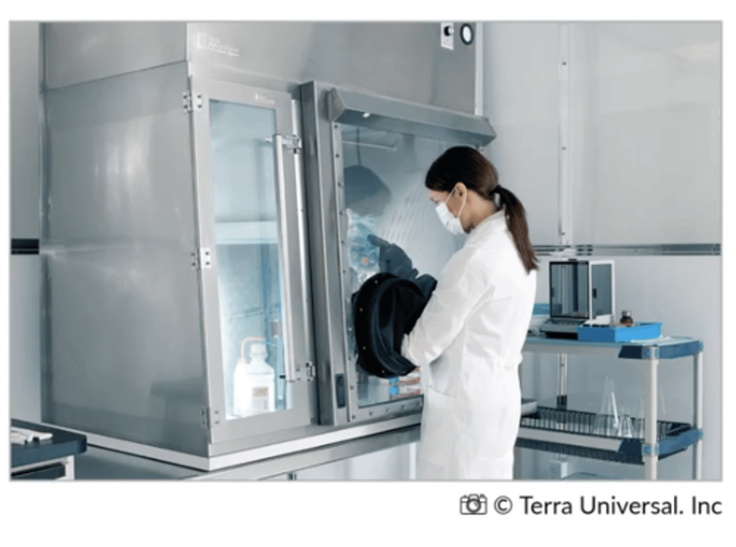 <p>Segregated compounding area</p><p>Contains ISO 5 sterile hood (PEC) but not part of a cleanroom suite; air in the space is not ISO-related</p>