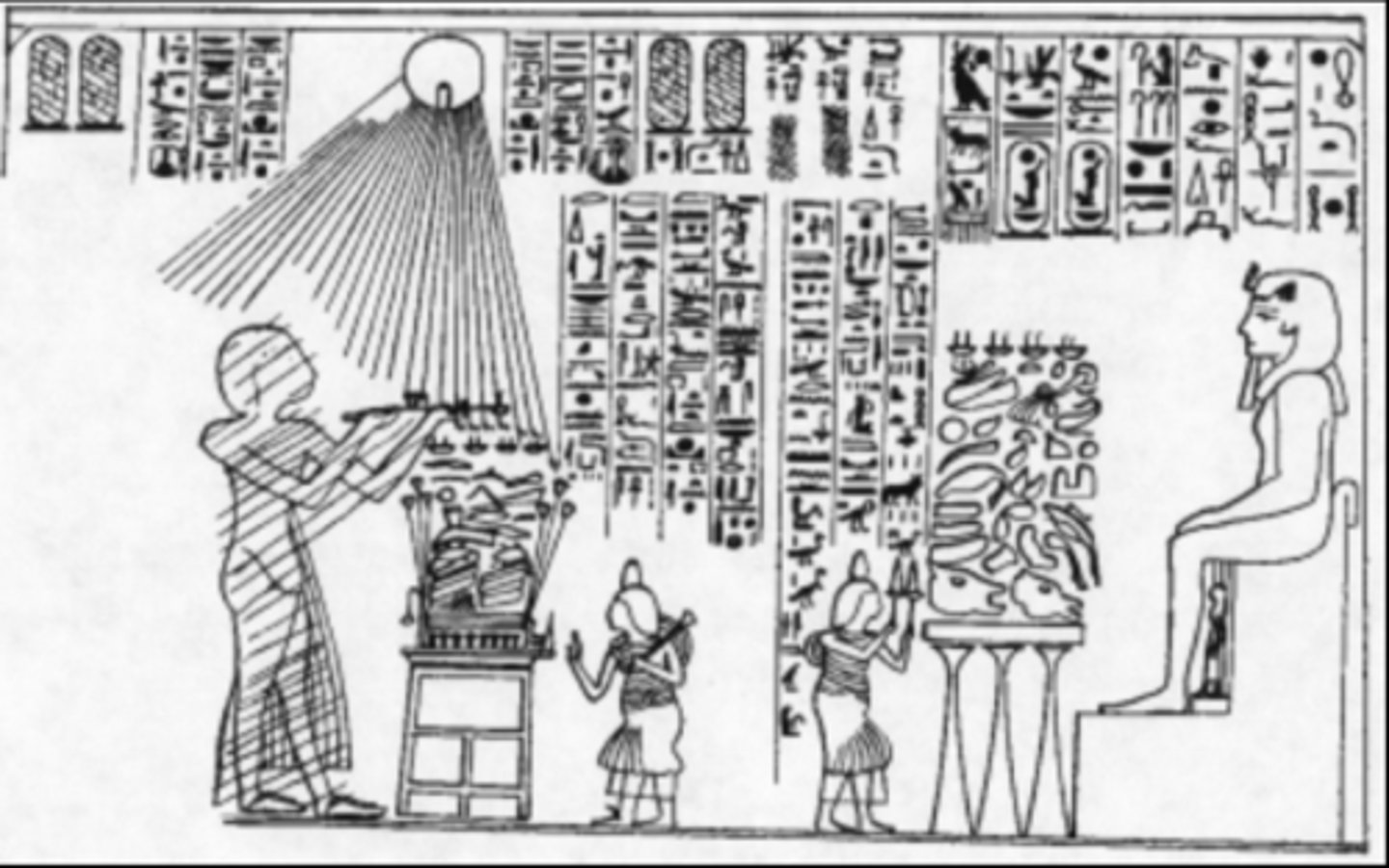 <p>- Proves that Akhenaten's depiction is idealized by showing that the sculptors did things differently depending on which king they were serving</p><p>- Amenhotep's side is very traditional</p><p>- Akhenaten's side is bizarre with sun disk, and he is depicted strangely</p><p>- Clearly reflects a shift in style from the early New Kingdom to the Amarna period</p><p>- Symbolic of a religious shift</p>