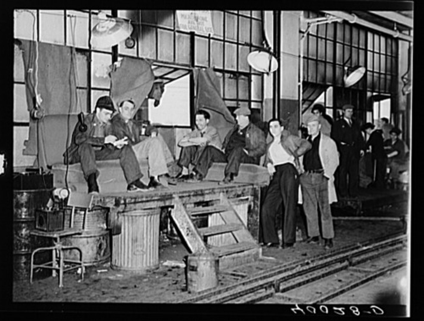 <p>A strike in 1936 where workers refused to leave the General Motors factory (preventing it from being used). Federal government refused to interfere and GM eventually agreed to recognize the workers' union.</p>