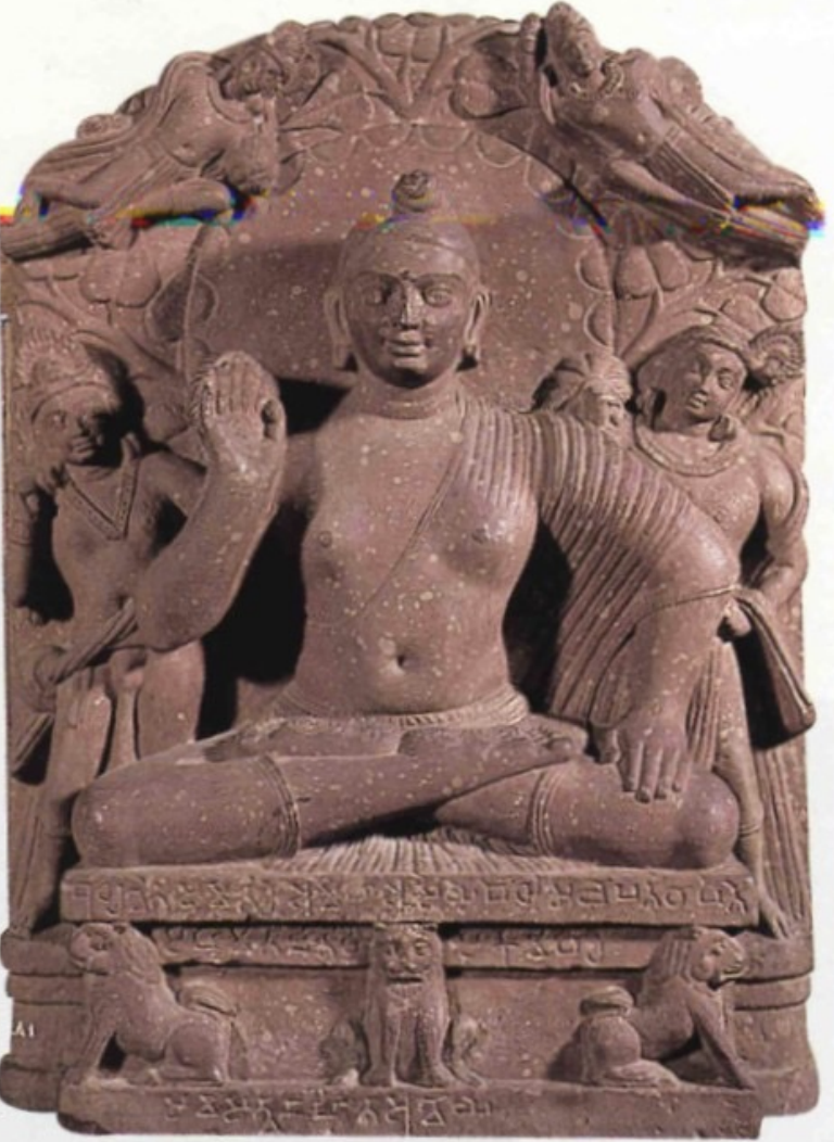<p>An ancient artistic style originating from the Mathura region in India, known for its distinctive representation of Hindu and Buddhist deities, characterized by an emphasis on lyrical forms and emotional expression in sculpture; around 1st century CE; made with red sandstone</p>