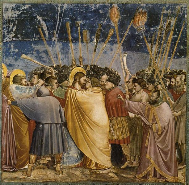 <p>Lamentation (Padua), Betrayal of Christ, St. Francis cycle (Assisi), Ognissanti Madonna (Florence)</p>