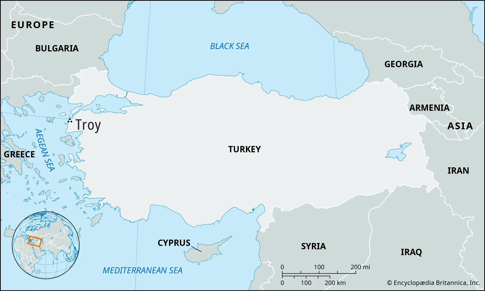 <p>Location of Troy </p>