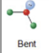 <p>Bonds: 2</p><p>Lone Pairs: 1</p><p># charge clouds: 3</p><p>Bond Angle: 120</p><p>3 clouds, one’s shy, so it bends nearby</p>