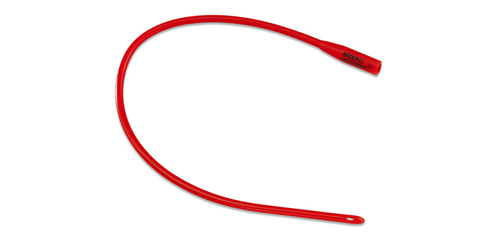 <p>def. a <strong>flexible </strong>catheter used for <strong>short-term</strong> drainage of urine</p>