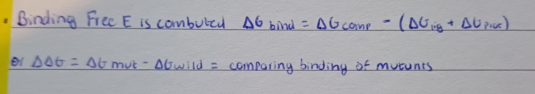<p>= post processing method use to estimate the binding free energy of a ligand to a receptor more accurately than simple scoring functions</p><ul><li><p>MM = molecular mechanics: calculates internal energies of ligand receptor and complex </p><ul><li><p>bonded+non-bonded terms</p></li></ul></li><li><p>PBSA = poisson boltzmann surface area<br>estimates 2 solvation effects</p><ul><li><p>polar solvation = electrostact stabilization by water using the poisson boltzmann formula</p></li><li><p>apol solvation = energetic penalty of creating a cavity in water (related to solvent accessible surface area)</p></li></ul></li><li><p>the binding free energy is computed</p></li></ul><p></p>
