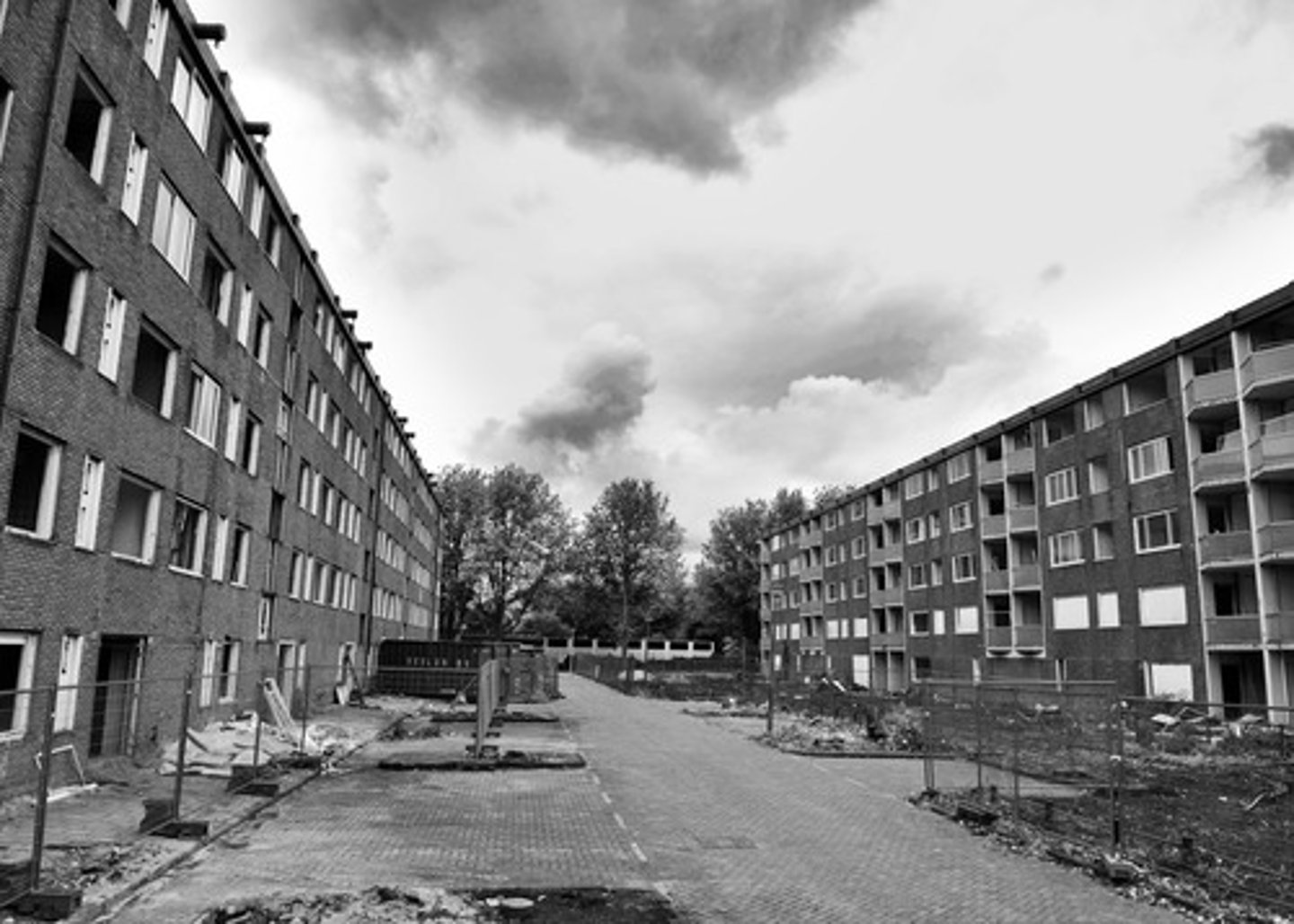 <p>areas that have been deserted in a city for economic or environmental reasons</p>