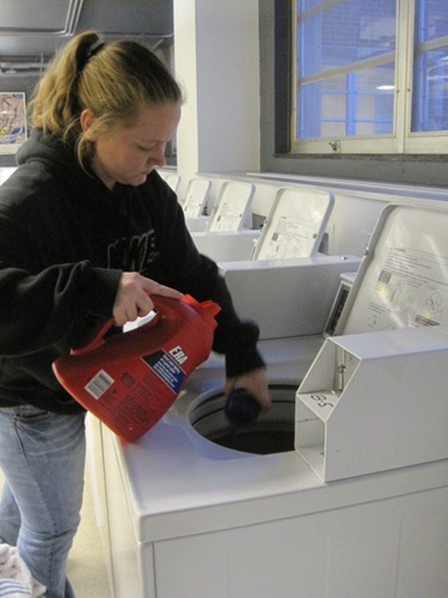 <p>to wash the clothes</p>