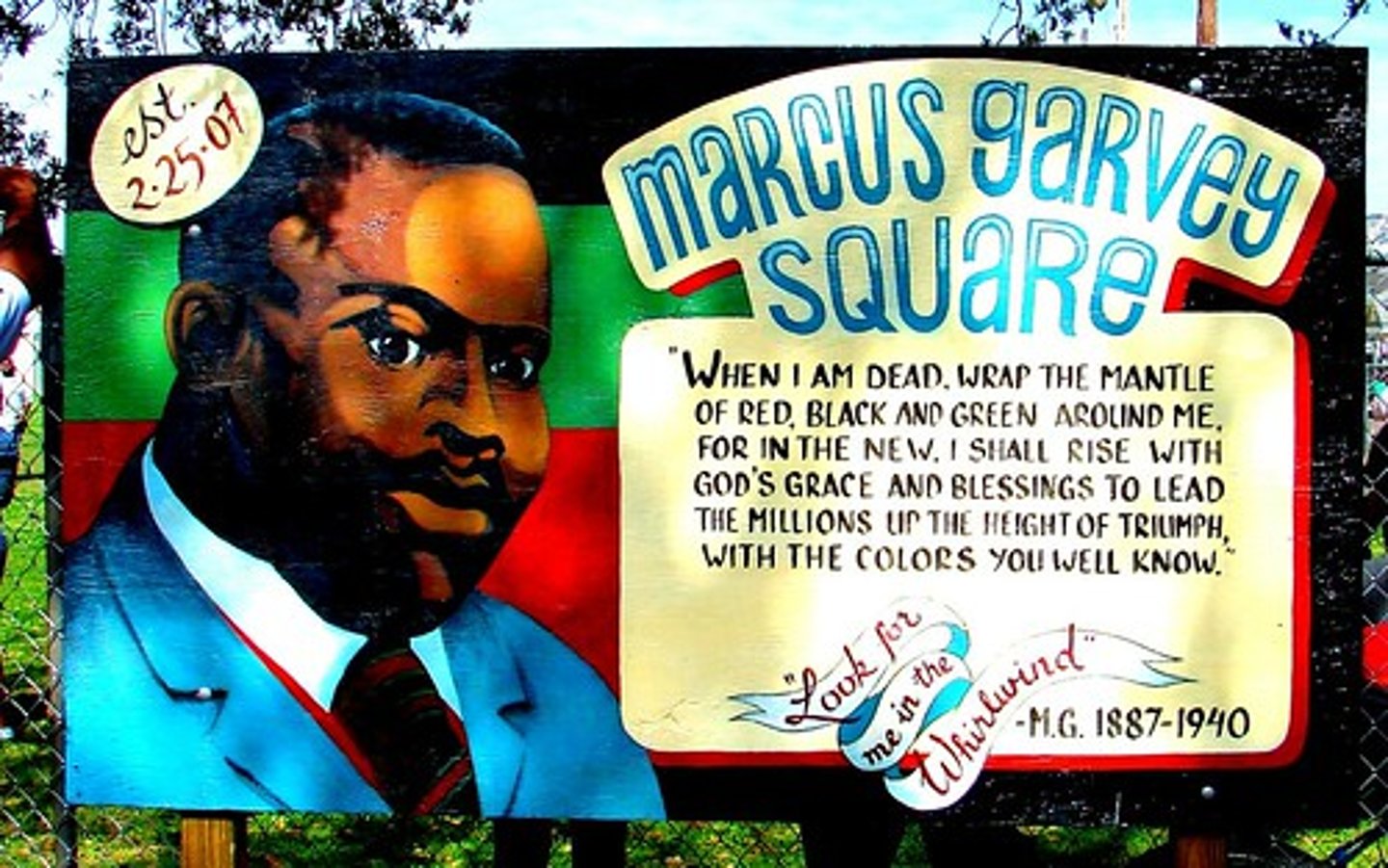 <p>African American leader during the 1920s who founded the Universal Negro Improvement Association and advocated mass migration of African Americans back to Africa</p>