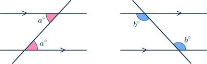<p>Angles that lie between two lines and on opposite sides of a transversal.</p>