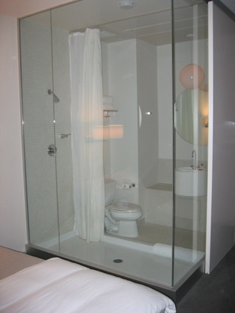 <p>the shower</p>
