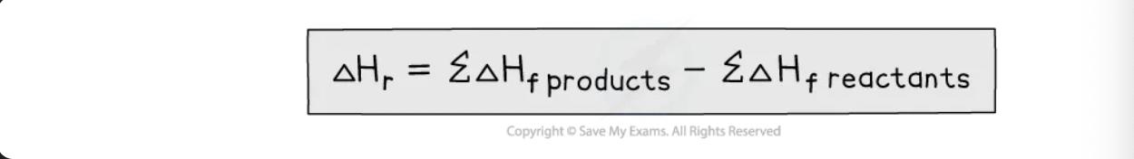 <ul><li><p>elements placed at the bottom of hess cycle</p></li><li><p>arrows pointing up</p></li></ul>