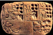 <ul><li><p>~60 signs for numbers</p></li><li><p>~900 signs for objects</p></li><li><p>Uruk IV - III</p></li><li><p>3300 - 3100 BCE</p></li></ul>