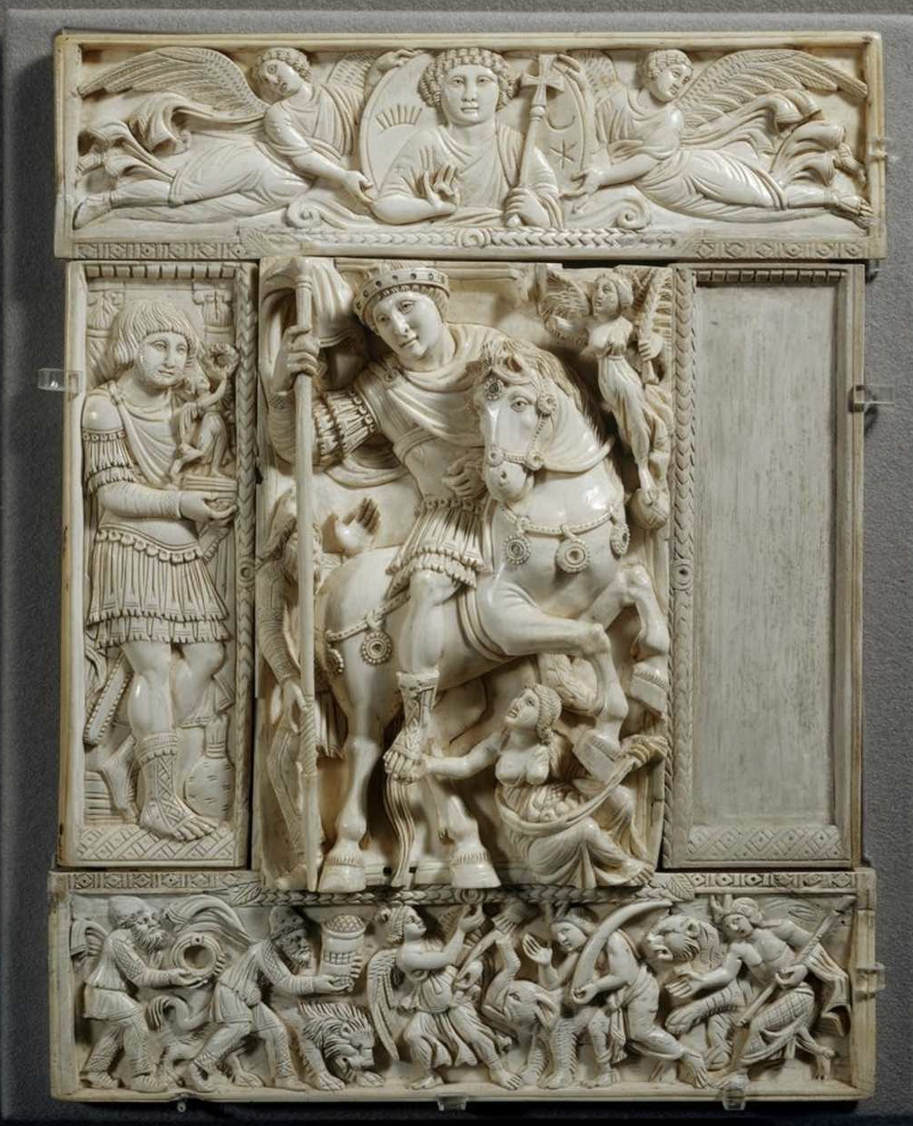 <p>Justinian as Conqueror, “Barberini Ivory”</p>