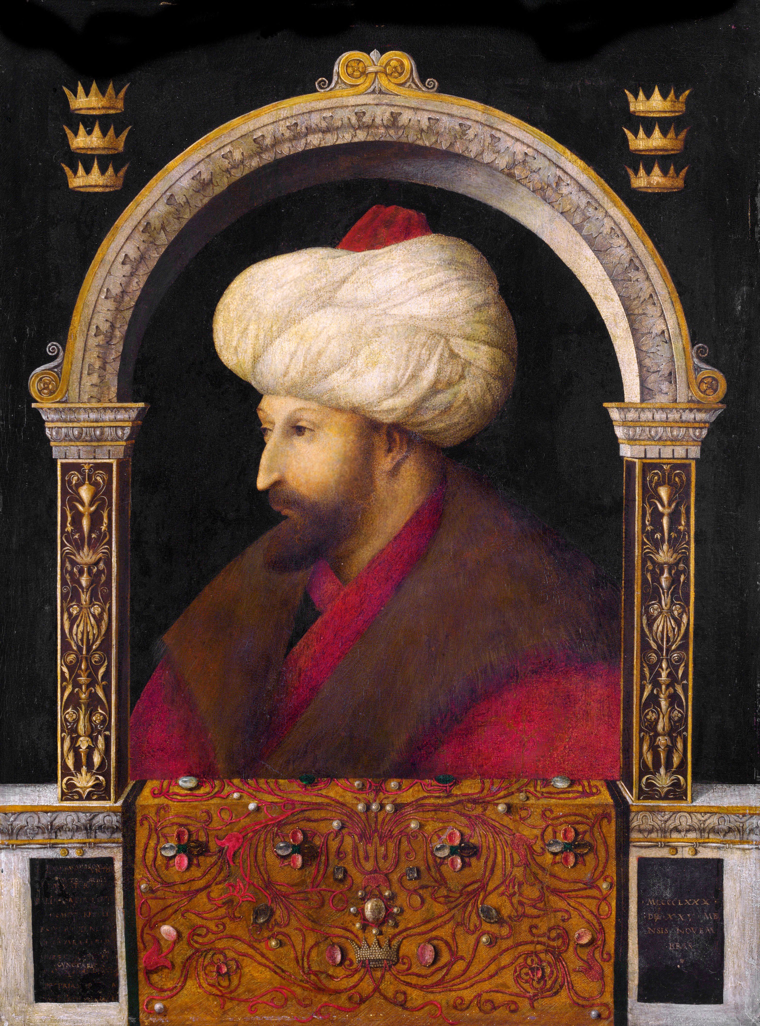 <p>Portrait of Sultan Mehmed II</p>