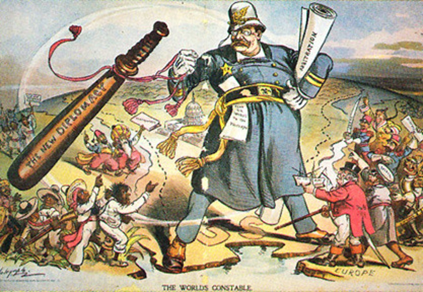 <p>Established the principle that the United States has the right to act as the "policeman of the Western Hemisphere" and intervene in the internal affairs of Latin American nations.</p>