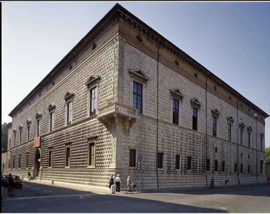 <p>Palazzo dei Diamanti,</p>