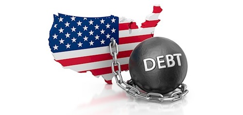An excess of federal expenditures over federal revenues.