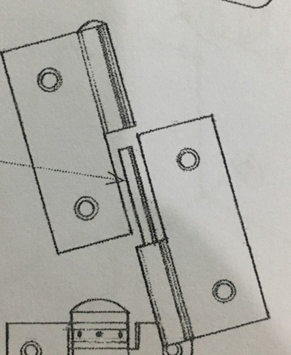 <p>A pin or bolt on which something turns, such as the gudgeon of a hinge</p>
