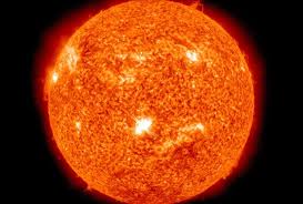 <ul><li><p>The sun is completely gaseous</p></li><li><p>Mainly Hydrogen (74%) and He (24%)</p></li><li><p>The Sun is not burning (5,500 degree C - 15,000,000 degrees C)</p></li><li><p>Energy comes from Nuclear fusion</p></li><li><p>5 billion years old (lifespan = ~10 Bil.)</p></li><li><p>Solar energy is nearly pollution free </p></li></ul><p></p>