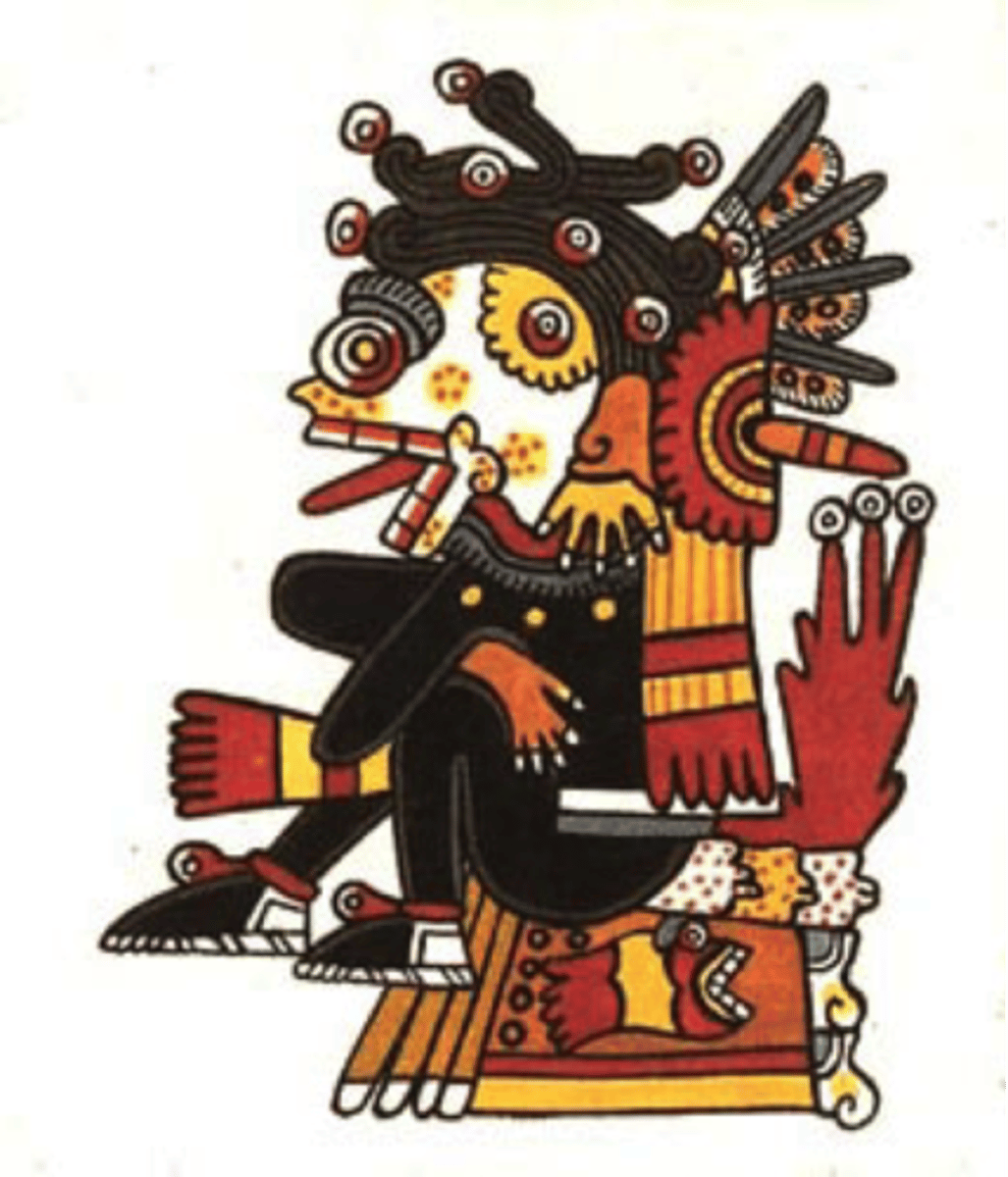 <p>Palabra Azteca (Nahuatl): El lugar en el inframundo donde descansaban los muertos. <br>Aztec term. The final resting place for the dead, located in the underworld</p>