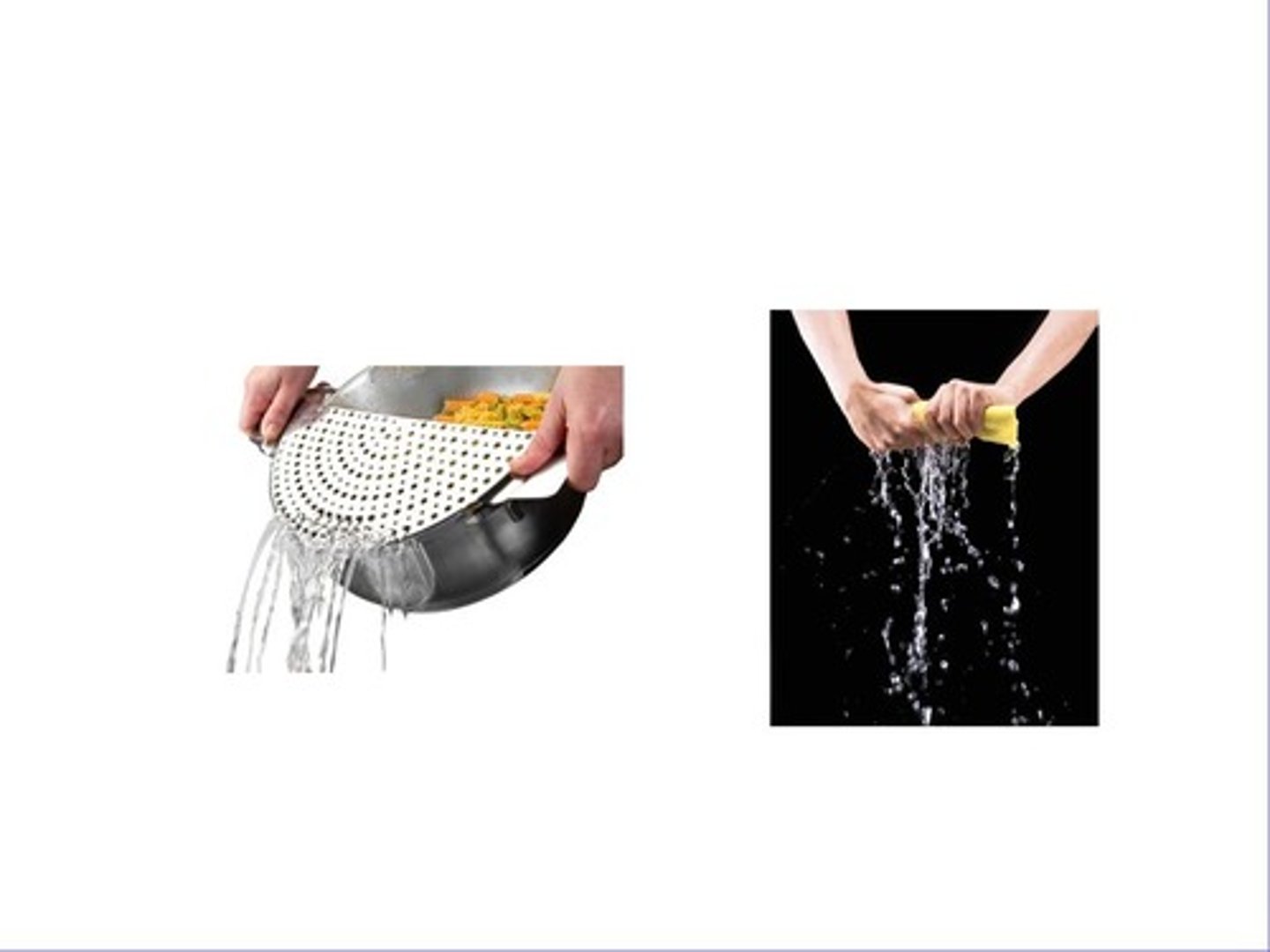 <p>to drain/strain</p>