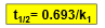 <p>Is this half-life equation used for zero or first order reactions?</p>