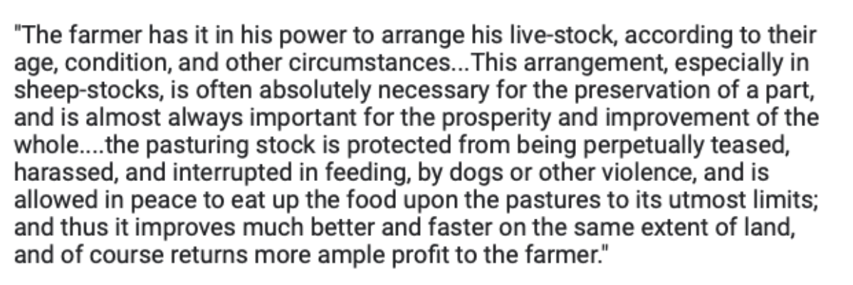 <p><span><span>New techniques around what concept of the agricultural revolution of the 18th and early 19th century is considered in this passage?</span></span></p>