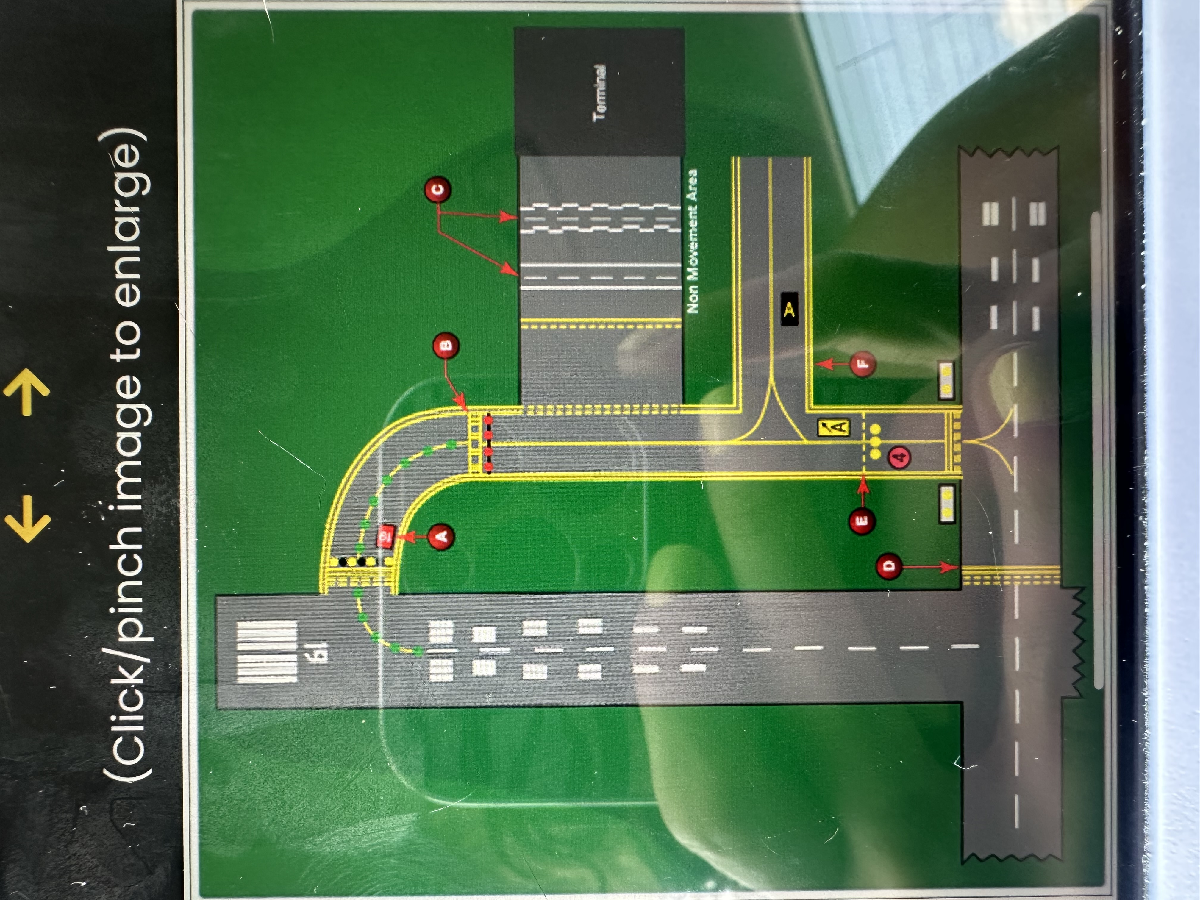 <p>Which marking indicates a vehicle lane? </p>