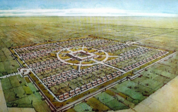 <p><span>Manchurian Agricultural Migrant Settlement Plan, Uchida Yoshizaku (unbuilt, 1933)</span></p>