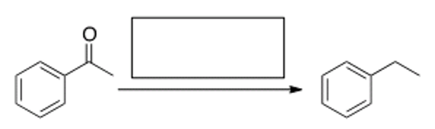 <p>Zn (Hg), HCl</p>